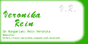 veronika rein business card